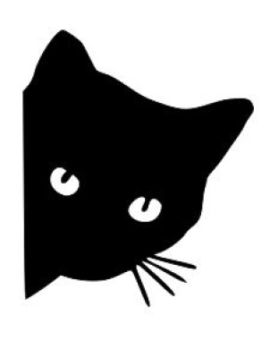Cat Peeking Face