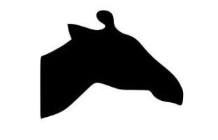 Giraffe Head (Facing Right)