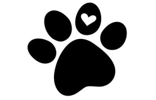 Dog Paw With Heart