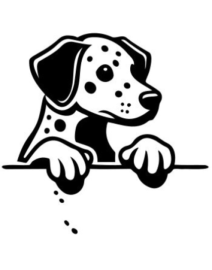 Peeking Dog